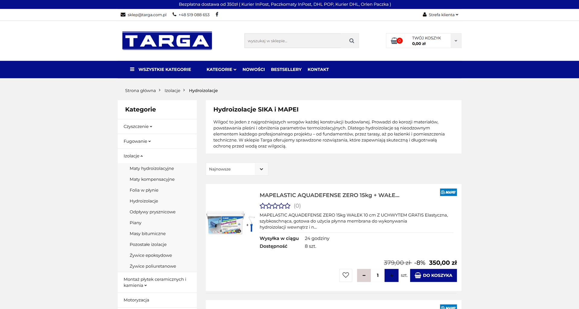 Jak dobrać hydroizolacje Sika do tarasu, balkonu i łazienki?