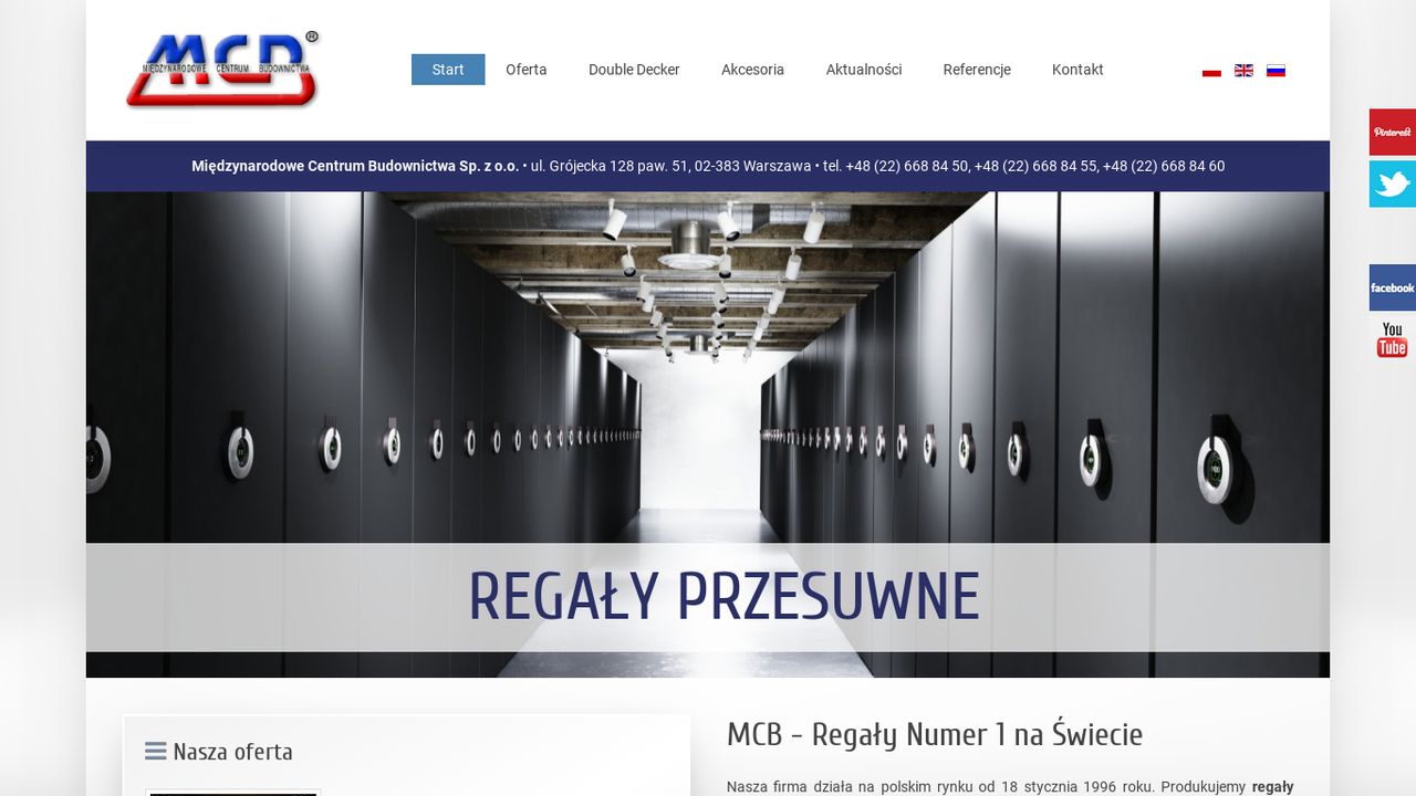Producent regałów i mebli MCB cover