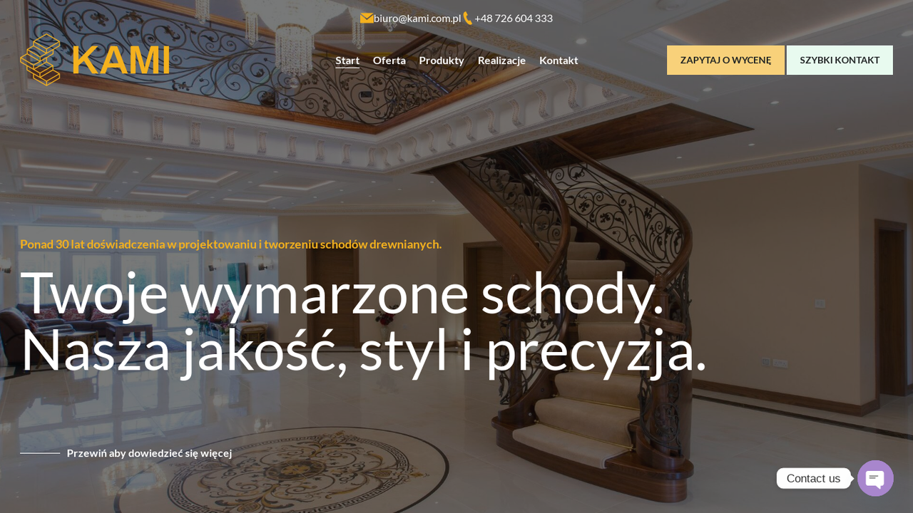 KAMI - producent schodów drewnianych cover